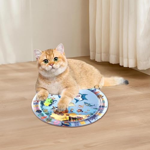 Cat Pool Toy Cooling Sensory Waterbed Enrichment Non Slip BPA Free