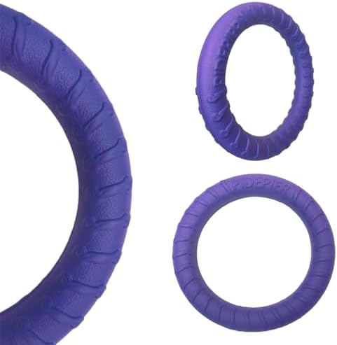 Dog Tug Toy, Dog Pull Ring Toy, Lightweight EVA Fitness Ring - Interactive Floating Fetch Toy for Dogs - Durable Soft Training Ring for Puppy & Active Dogs - Professional All-Terrain Pet Toy (Purple)