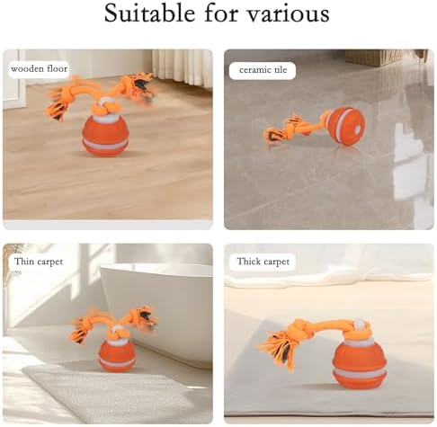 Interactive Dog Toys for Small Dogs – Peppy Pet Ball & Chase Buddy Dog Toy Active Rolling Puppy Toys to Keep Them Busy, Daily Training Interactive Puppy Toys