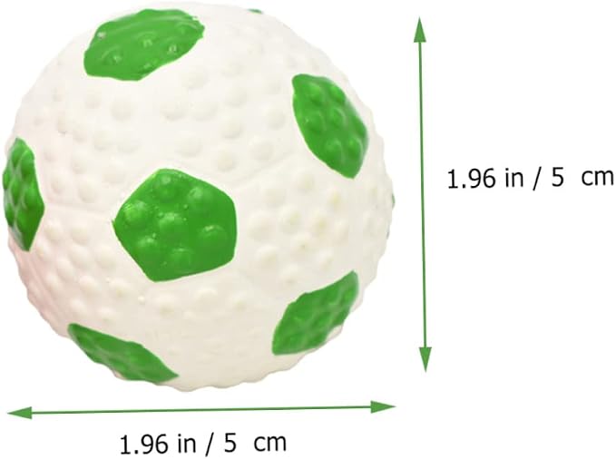 2Pcs Dog Latex Balls Squeaky Teething Toys for Dogs Elastic and Durable Fetch Balls Dog Toys for Interactive Play and Chewing