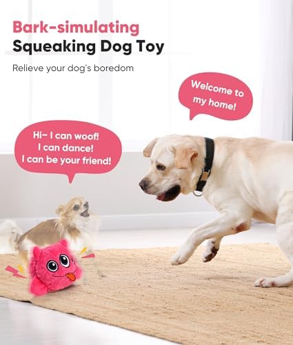 Petbobi Interactive Dog Toys for Small Medium Breeds Moving Barking Ball
