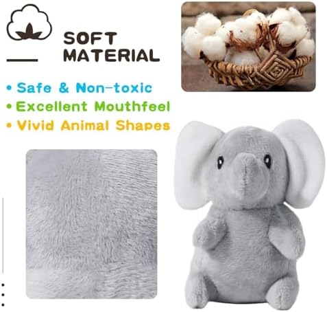 Squeaky Dog Toy for Puppy Small Medium Dogs, Stuffed Samll Dog Toys 12 Pack | Soft Plush Pet Doggie Toy Set, Cute Safe Pet Chew 12 Pack for Puppies Teething