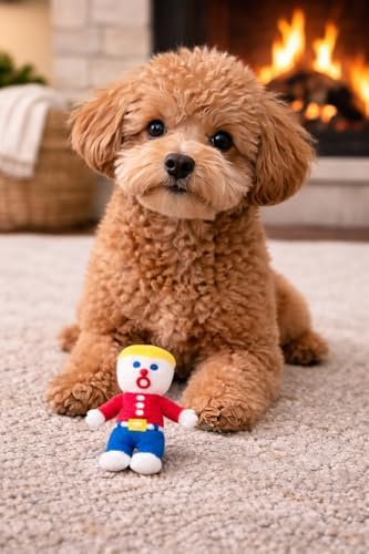 Mr. Bill Mini Squeaker Dog Toy - 6" Small Multicolor Officially Licensed