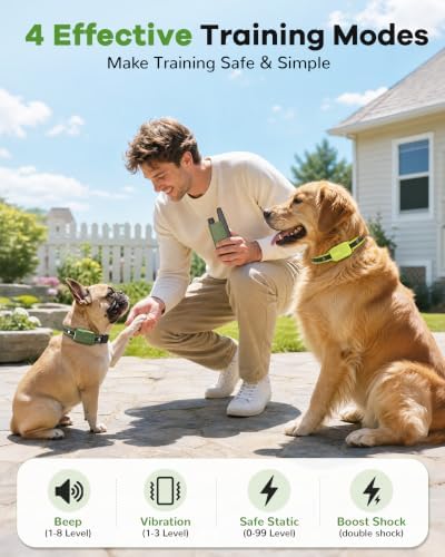 Shock Collar for Dogs 3 Pack - 4500FT Dog Training Collar with Remote