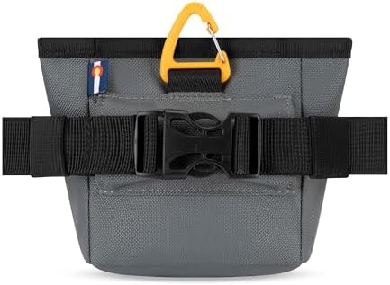 OllyDog, Goodie Treat Bag, Dog Treat Training Pouch | Magnetic Closure | 3 Ways to Wear | Hands-Free Waist Belt | Water-Resistant Recycled Vegan Fabric (Castle Rock)