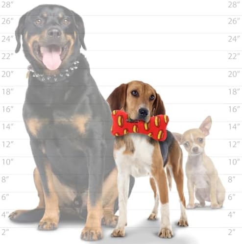 MIGHTY Tuffy 2 Pack Bone Dog Toy: Ultra Durable Plush Toy with Multiple Layers & Reinforced Seams, Washable and Floats, Vinyl Bone & Fleece
