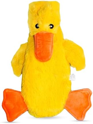 FGA MARKETPLACE Duck Flat NO Stuffing NO Squeak Plush Dog Toy, Funny Style Will Entertain Your Pet for Hours, Recommended for Small and Medium Dog 21 INCH Long