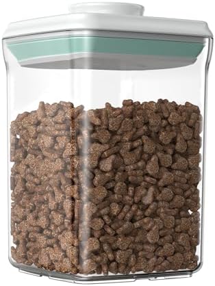 Dog-Cat POP Treat-Airtight jar-Container - 1.3 Qt/1.2 L | Ideal For Up To 1.3 Lb Of Treats | Stackable One-Touch Opening | BPA-Free