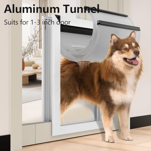 MAVRICPOWER Rust Proof Aluminum XL Dog Door for Door