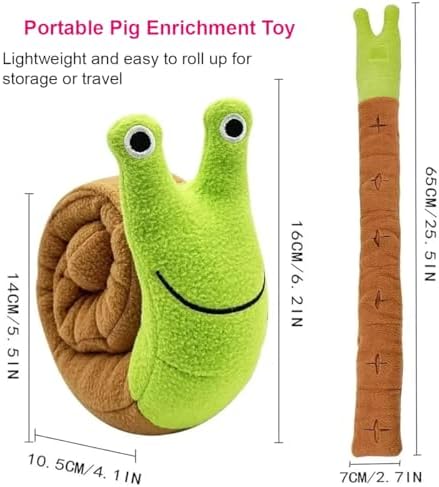 Snuffle Toy for Mini Pigs – Interactive Foraging & Rooting Enrichment Toy for Potbellied Pigs, Indoor Pig Play & Slow Feeding Accessories, Pig Enrichment Toys