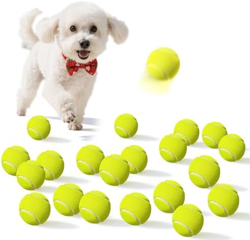 2-inches Interactive Dog Tennis Balls for Exercise and Training