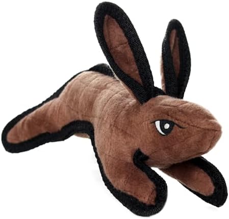 TUFFY® 5 Pack Jr Duck, Pegasus, 3WayTug, Bone and Rabbit Plush Dog Toys