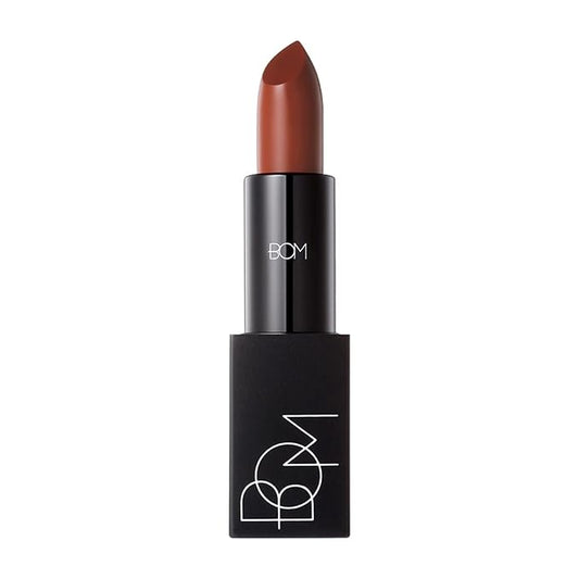 bom My Lipstick 810 My Brick Red, Long Lasting Strong Red Matte Lipstick Velvet Texture