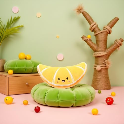 Orange Soft Fruit Series Catnips Cat Toy Interactive Gifts Fish Catnip Toys Doll Simulation Fruit Toy Catnip Toys for Pet