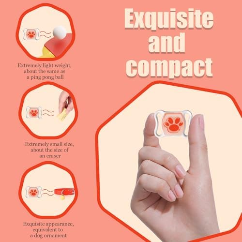 GPS Pet Tracker for Dogs & Cats, No SIM Card or Monthly Fees | 1-Minute Location Updates, Adjustable Collar Included, 1-Year Replaceable Battery, IPX7 Waterproof, iOS & Android