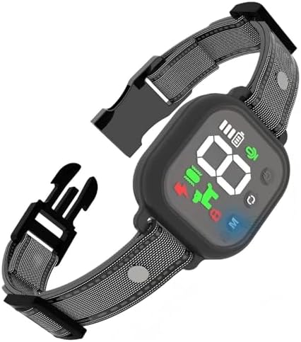 Noobark Dog Bark Collar for Small/Large Dogs 8-120lbs - Rechargeable Anti Bark Collar with 4 Modes, 8 Sensitivity Levels & IP67 Waterproof, Adjustable Nylon Strap