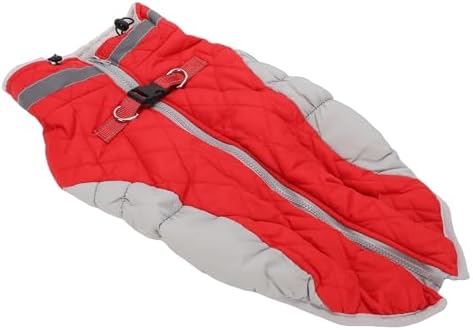 Mingzhe Zipper Up Dog Coat Windproof Comfortable Winter Snowsuit for Pets