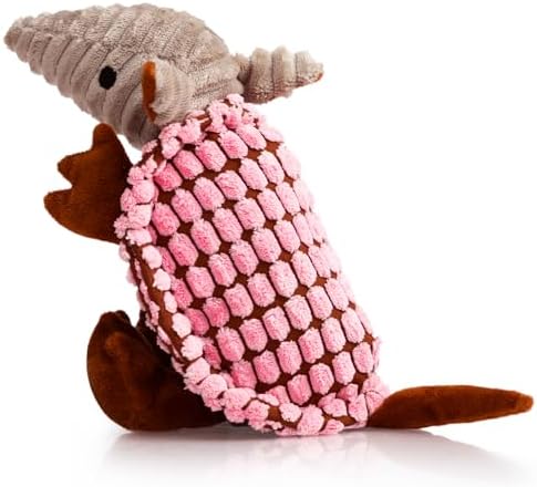 Hollypet Armadillo Squeaky Puppy Dog Toys for Small Medium Dogs, 8"