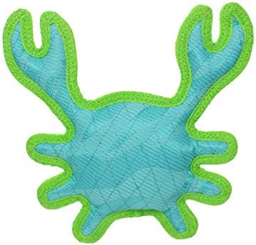 Tuffy® - DuraForce® : 2 Pack Crab Dog Toy: Ultra Durable Plush Toy with Multiple Layers & Reinforced Seams, Washable and Floats, DuraForce® Construction