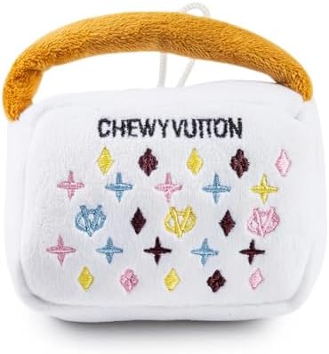 Haute Diggity Dog Chewy Vuiton Handbag Plush Dog Toy, Designer Parody Toy
