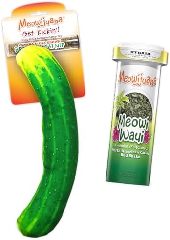 Meowijuana Get Kickin' Toy & Catnip Bundle | Refillable Plush + Blend