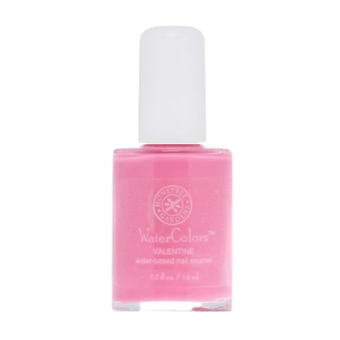 Honeybee Gardens Water-Based Nail Enamel, Valentine, Matte True Medium Pink, Eco-Friendly, Odorless & Vibrant Polish, 0.5 fl oz