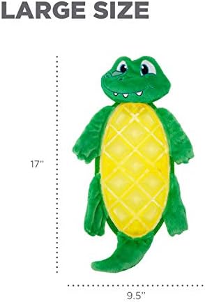 Outward Hound Bubble Palz Plush Gator Dog Toy, Large