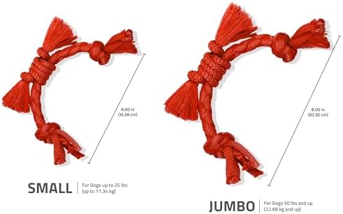 Playology Dog Toys | Sensory Rope for Puppies and Young Dogs | Beef Scented Small Tug of War Dog Toy | Teething Puppy Essentials Rope Toys