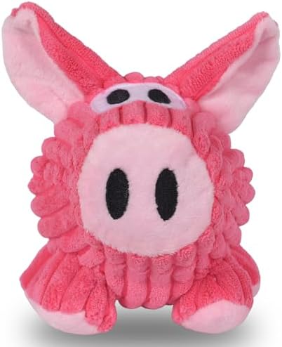 Pink Pig Squeaky Dog Toy, Plush Chew Resistant