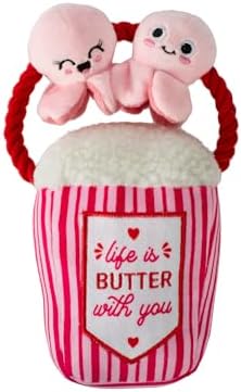 Fringe Studio Plush Dog Toy, My Heart Pops for You, Pet Shop Collection (314314)