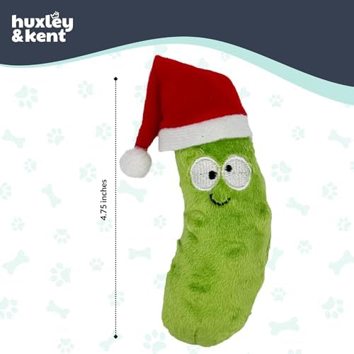 Huxley & Kent Plush Crinkle Catnip Cat Toy, Dilly Claus