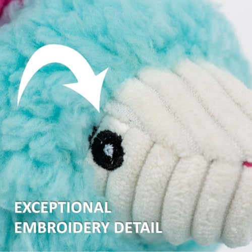 HuggleHounds Knottie Plush Dog Toy - Dog Stuffed Animal Toy, Puppy Toys, for Small, Medium & Large Dogs, Durable Plush to Keep Them Busy, Officially Licensed- Willie the Wildcat, Small