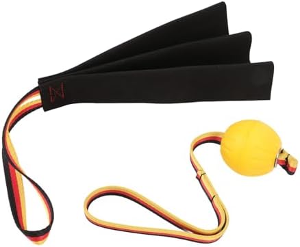 Fockety Leather Bite Rag, Thick and Sturdy Puppy Bite Rag for Dog Training, Dog Leather Bite Rag for Small Medium Large Dogs Interactive Play Tug Toy