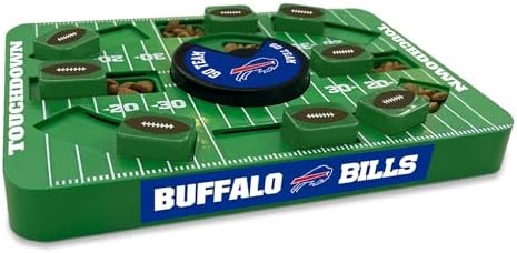 Pets First NFL Buffalo Bills Large Puzzle Toy, Dog Puzzle Treat Toy, New Large Size, Interactive Dog Treat Toy, Dog Slow Feeding Toy