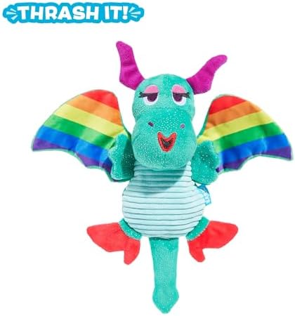 BarkBox Slay the Dragon Queen Dog Toy - Toy for Extra Small to Medium Dogs