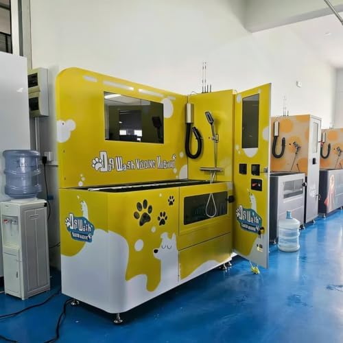 Commercial Self Service Dog Wash Machine, Pet Bathing Kiosk with Dryer