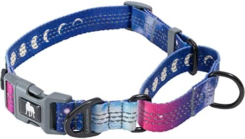 Leash Boss Martingale Collar for Dogs | Reflective Nylon Dog Collar for Large Dogs, Medium and Small Dogs | No Pull Pet Training Collar | Quick Release Buckle, Adjustable Pet Collar