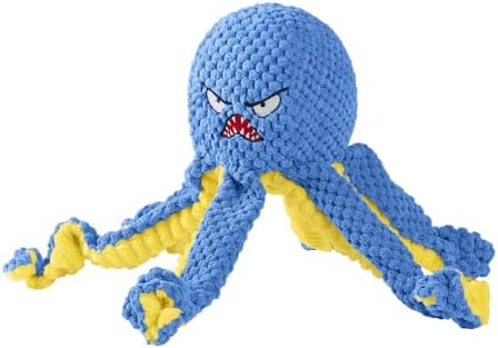 Plush Octopus Cover for Interactive Octopus Dog Toy,Soft & Durable Replacement Accessory,Not for Aggressive Chewers(Blue)