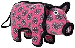 TUFFY® : 2 Pack Jr Pig Dog Toy: Ultra Durable Plush Toy with Multiple Layers & Reinforced Seams, Washable and Floats, Original Construction