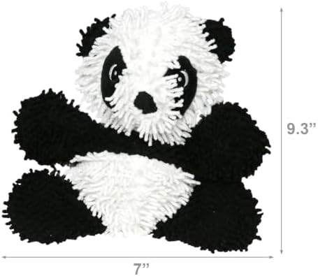 MIGHTY® 2 Pack Microfiber Medium Panda Dog Toys