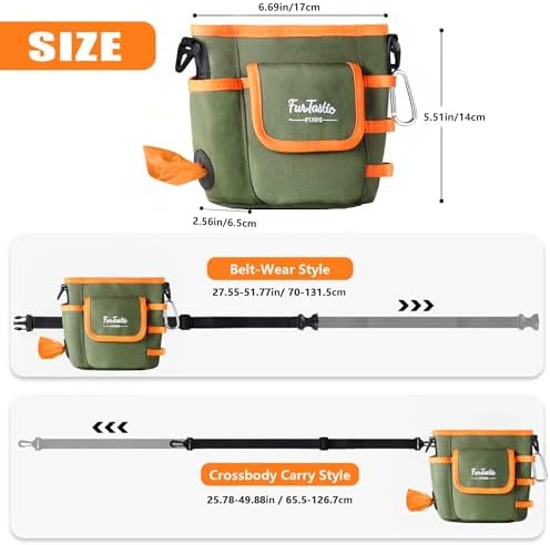 Dog Treat Pouch with Magnetic Closure for Pet Training
