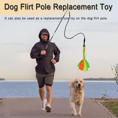 2 Pack Dog Fleece Rope Toy, Flirt Pole Replacement Toys