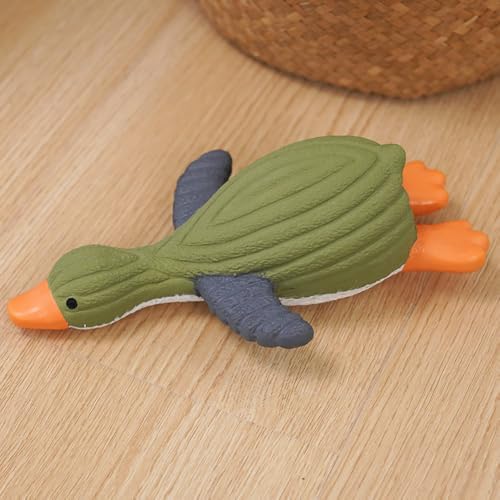 Squeaky Duck Dog Toy, Latex Chew Toy for Interactive Play
