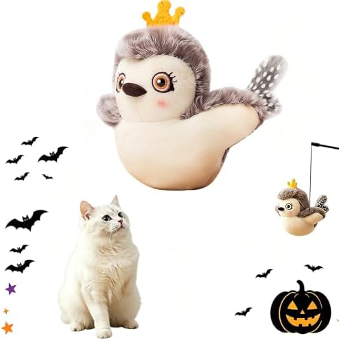 Flying Bat Dog Toy, 2026 Halloween Flapping Wings Interactive Bird Pet Toy