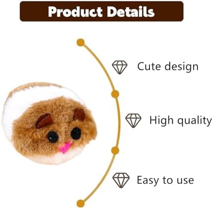 2 PCS Clockwork Mouse Toy Creative Toy Mouse Wind Up Mouse Funny Plush Mouse Toy for Cat Dog Pet(Random Color)