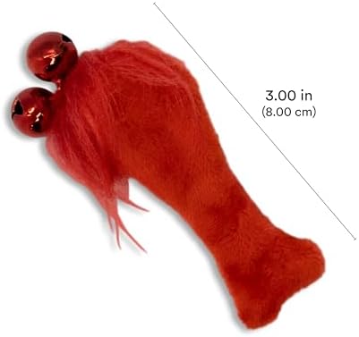 Playology Cat Toys - Catnip Feather Fish, Interactive Play Value 5-Pack