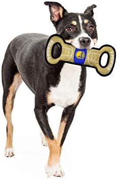 Pets First NBA Golden State Warriors Field Toy. - Tough Nylon Pet Toy with Double Trim Stitching & Inner Squeaker, one Size (GSW-3030)