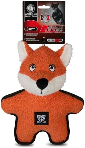 American Kennel Club Plush Dog Toy with Squeaker for Moderate Chewers, Soft Stuffed Dog Toy for Tugging, Fetch & Interactive Play, Gentle on Teeth