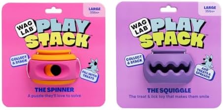 Playstack Enrichment Dog Toy for Treats - Treat & Challenge Stack