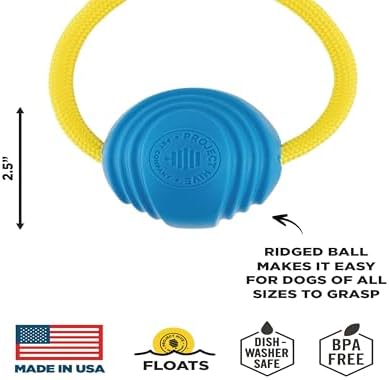 Project Hive Dog Ball | Set of 3 Looped Dog Balls | Interactive Dog Toys Compatible with Hive Zoomer Dog Toy Thrower | Perfect for Fetch and Tug Play | Pink, Green, Blue